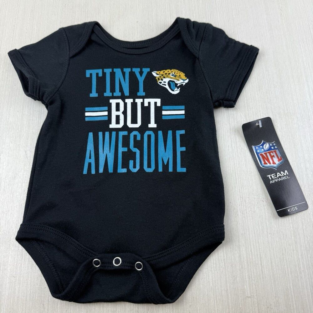 Jacksonville Jaguars Bodysuit 0-3 Mo Outfit NFL NWT Black Football Team Apparel